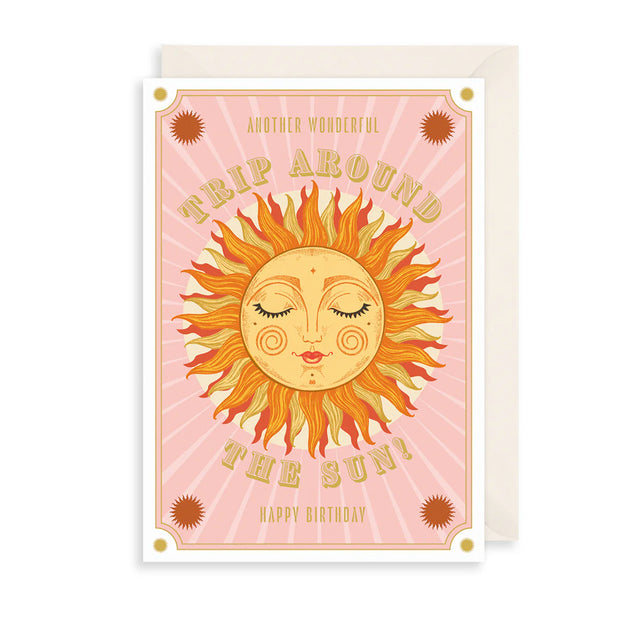 Trip Around The Sun Birthday Card
