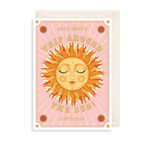 Trip Around The Sun Birthday Card