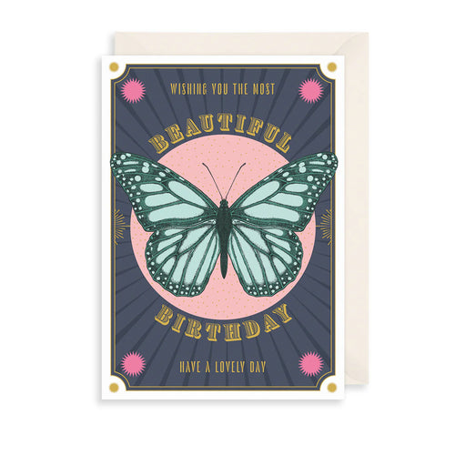 Beautiful Butterfly Birthday Card