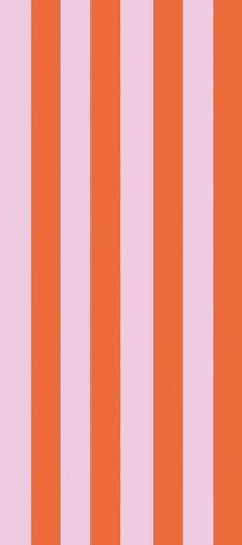 Coral & Orange Stripe Tissue Paper