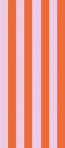 Coral & Orange Stripe Tissue Paper