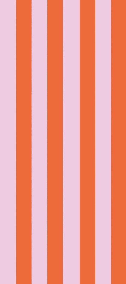 Coral & Orange Stripe Tissue Paper