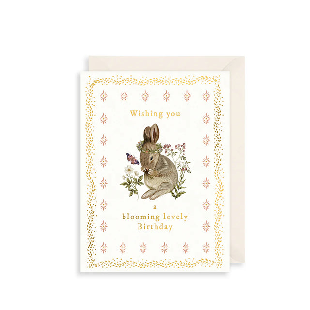 Blooming Bunny Birthday Card