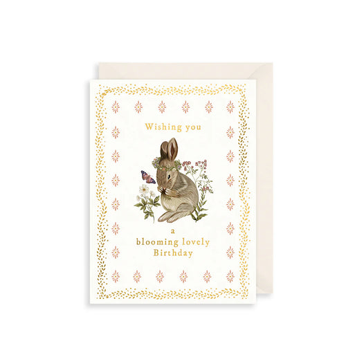 Blooming Bunny Birthday Card