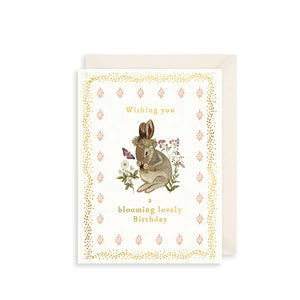 Blooming Bunny Birthday Card