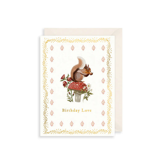 Squirrel Birthday Card