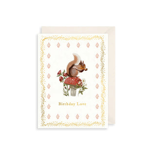 Squirrel Birthday Card