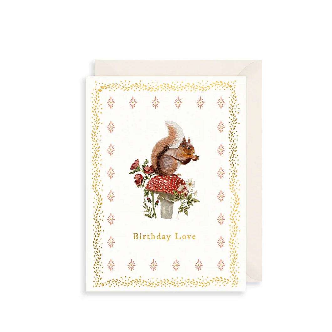 Squirrel Birthday Card
