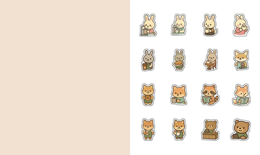 Cute N Cozy Sticker Therapy: Coffee Shops