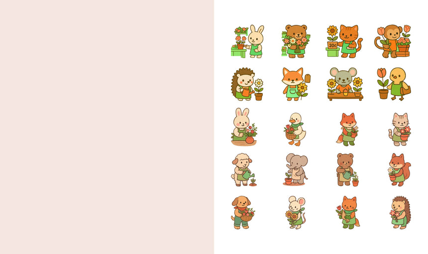 Cute N Cozy Sticker Therapy: Flower Shops