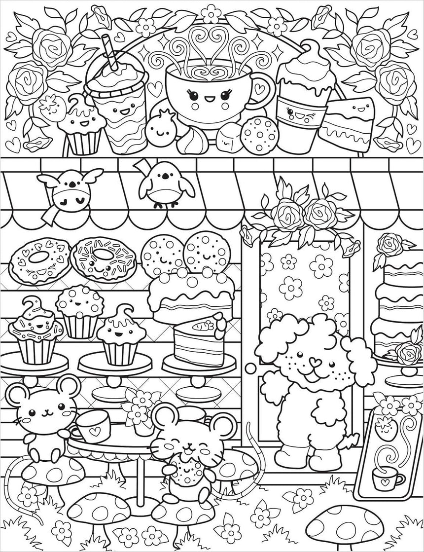 Cutie Colouring: Cafe Cuties