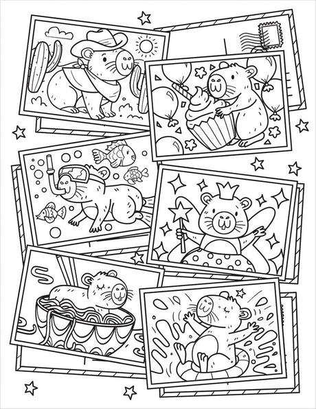 Cutie Colouring: Capybara Cuties