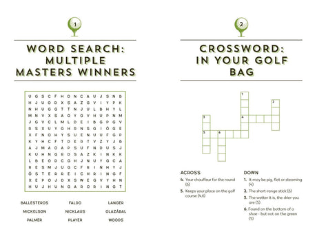 Golf Puzzle Book