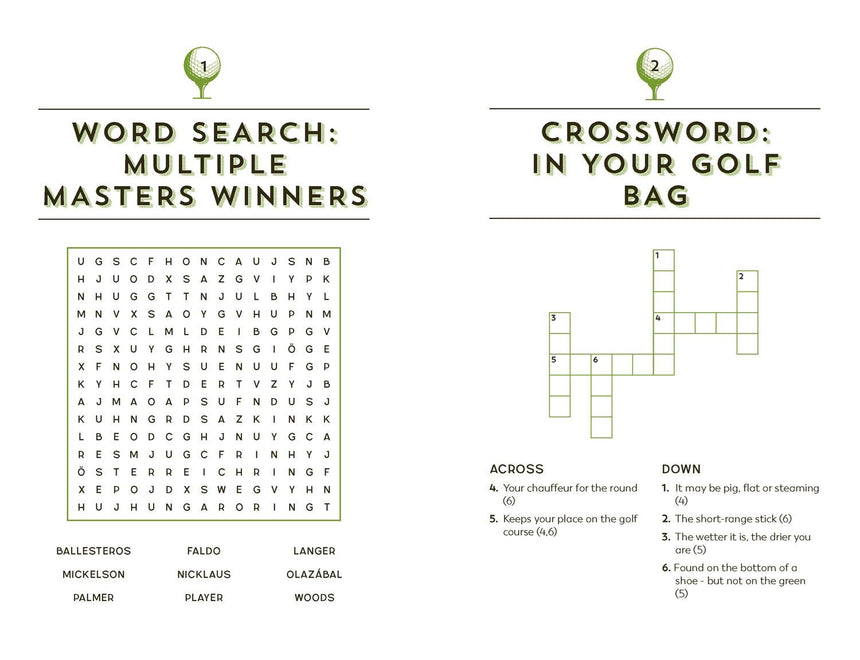 Golf Puzzle Book