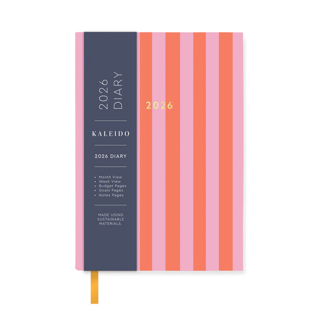 2026 Candy Stripe A6 Diary