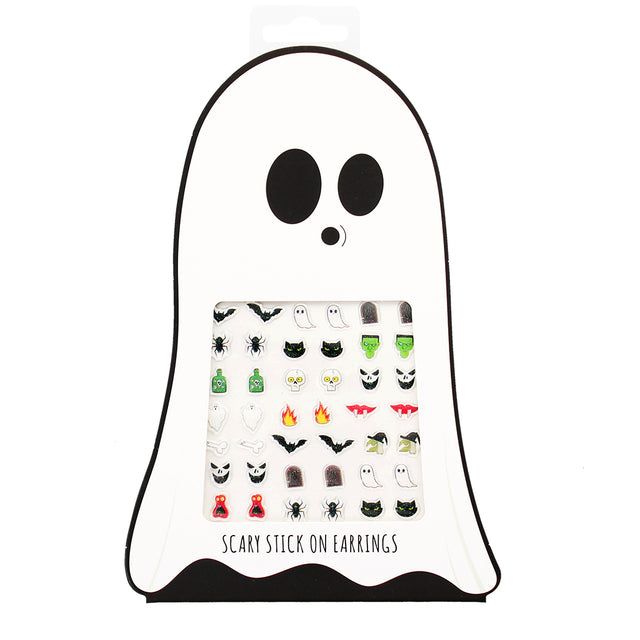 Spooky Stick On Earrings