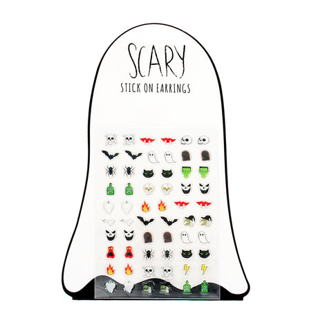 Spooky Stick On Earrings