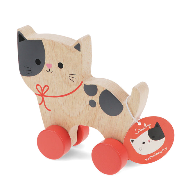 Wooden Push Along Cat