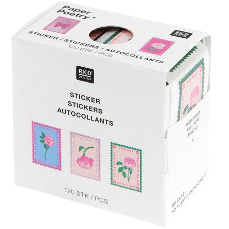 La Vie En Rose Mini Sticker Stamps
