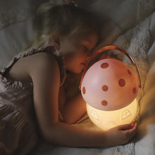 Load image into Gallery viewer, Pink &amp; Rose Gold Fairy House Carry Lantern