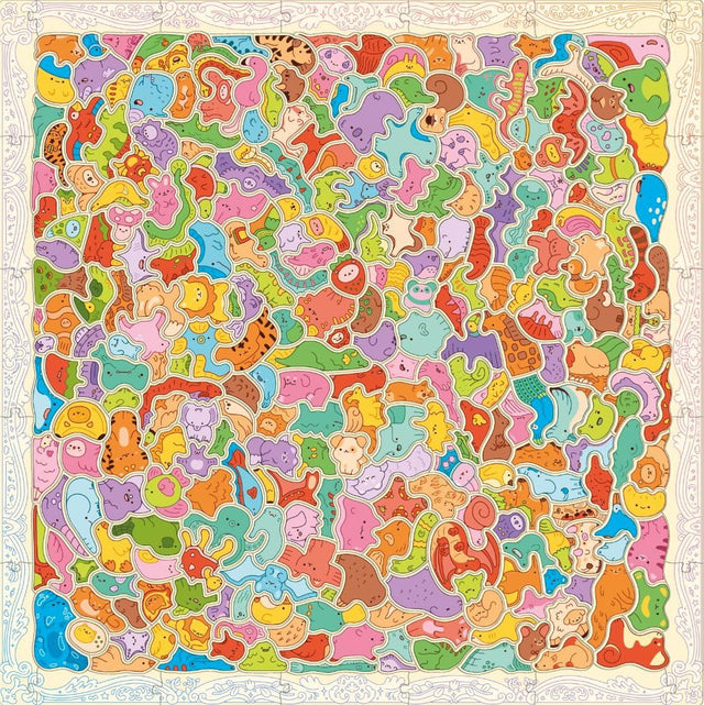 Kawaii Creatures: Cute Cluster Puzzle