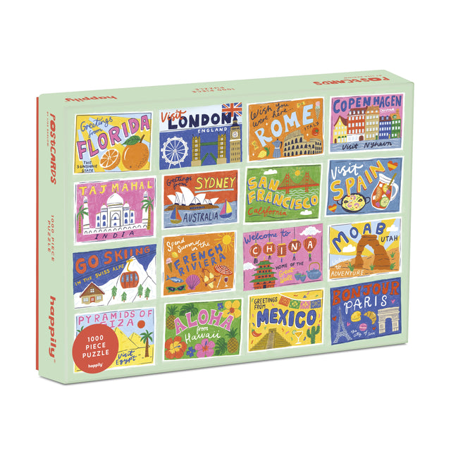 Postcards 1000 Piece Jigsaw Puzzle