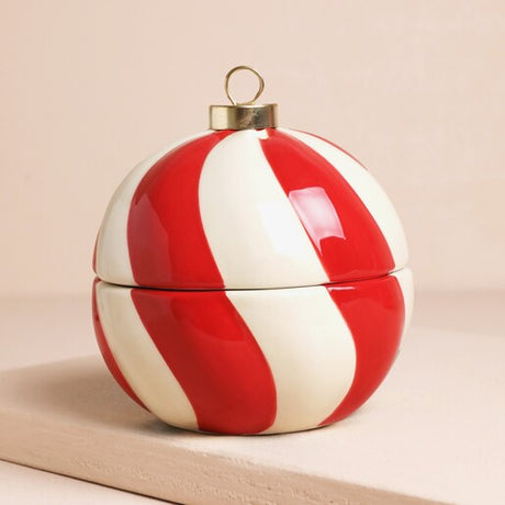Candy Cane Bauble Candle