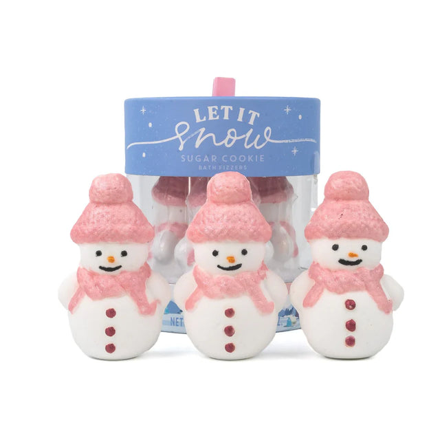 Let It Snow Snowman Bath Fizzer Set