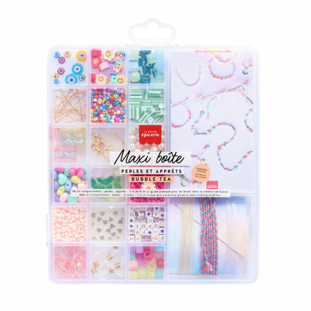 Box of Beads & Accessories Kit: Bubble Tea