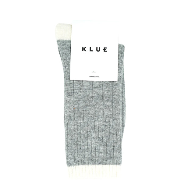 Merino Wool Band Socks: Grey