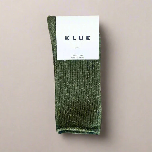 Glitter Socks: Khaki