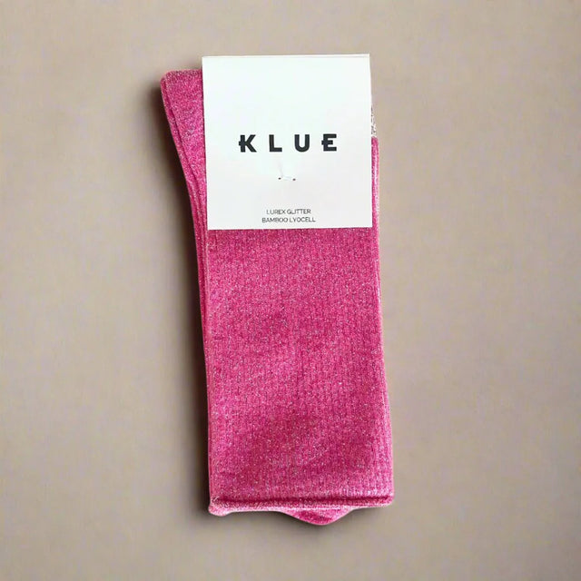 Glitter Socks: Fuchsia