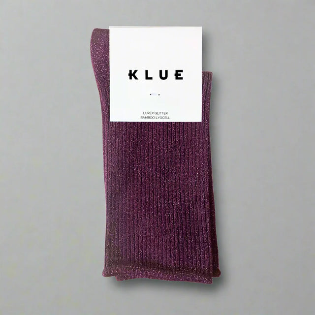 Glitter Socks: Burgundy