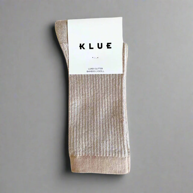 Glitter Stripe Socks: Moonlight