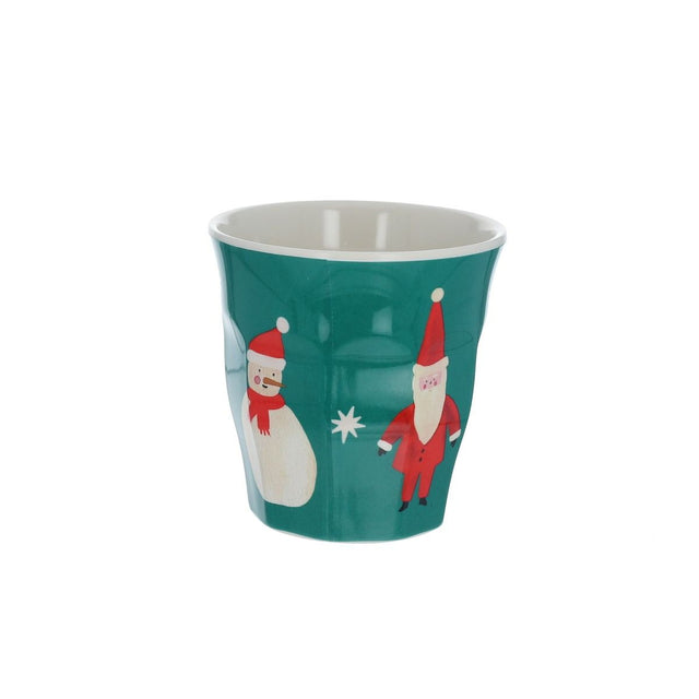 Small Green Christmas Melamine Cup