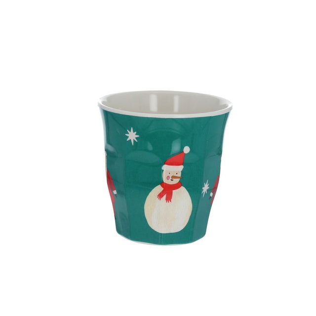 Small Green Christmas Melamine Cup