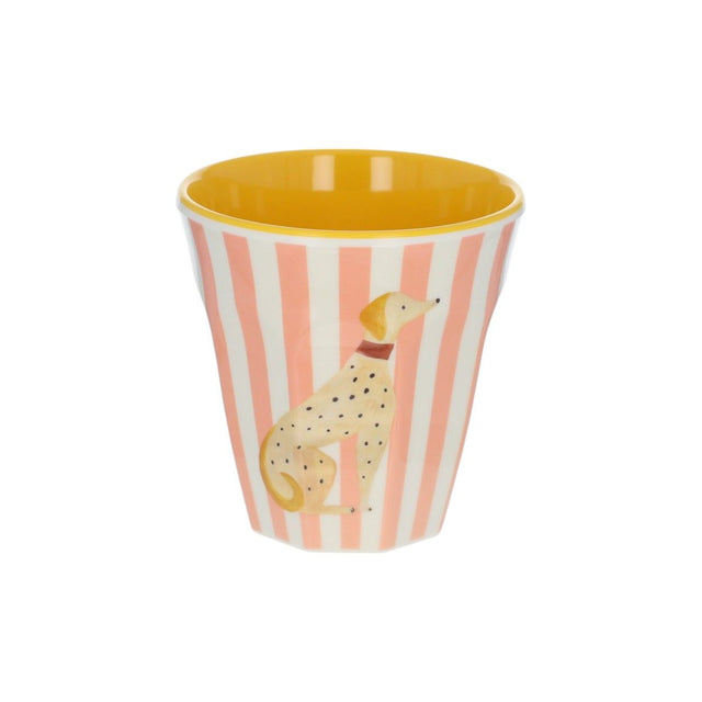 Large Yellow Dog Melamine Cup