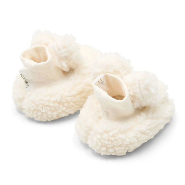 Off White Teddy Booties