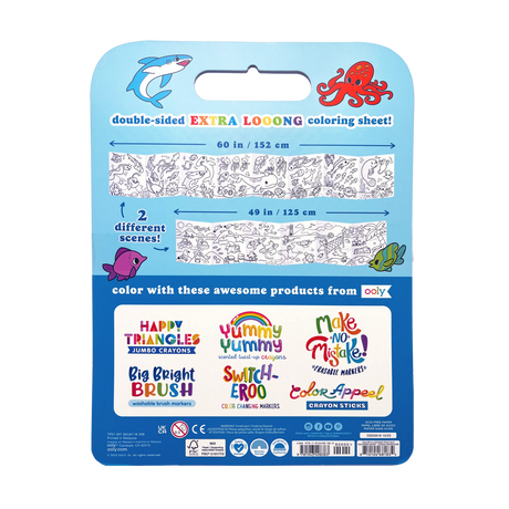 Fold Out Colouring Book: Ocean Adventure