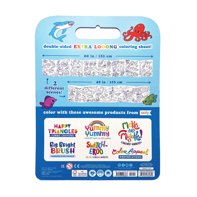 Fold Out Colouring Book: Ocean Adventure