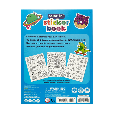 Colour In Sticker Book: Cute-A-Licious Doodles