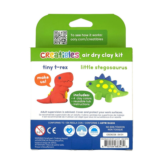 Creatibles D.I.Y. Air-Dry Clay Kit: Dino BFFs
