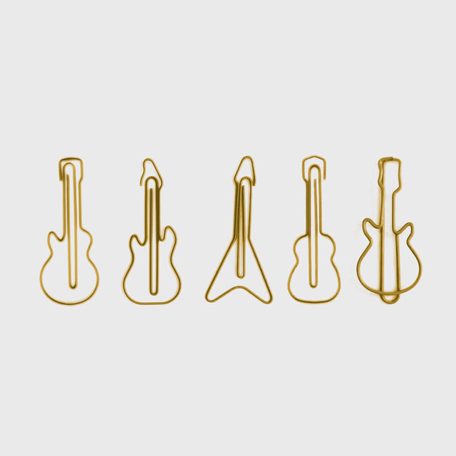 Rockstar Guitar Paper Clips