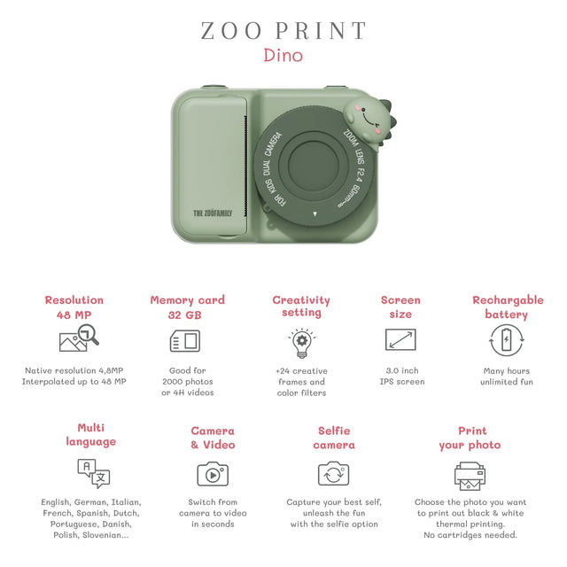 Zoo Print: Dino Camera