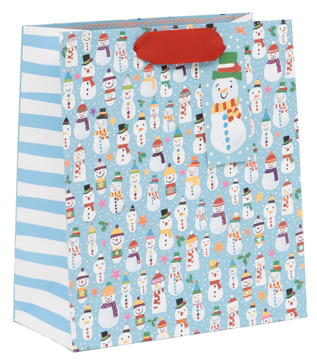 Jolly Snowmen Medium Gift Bag