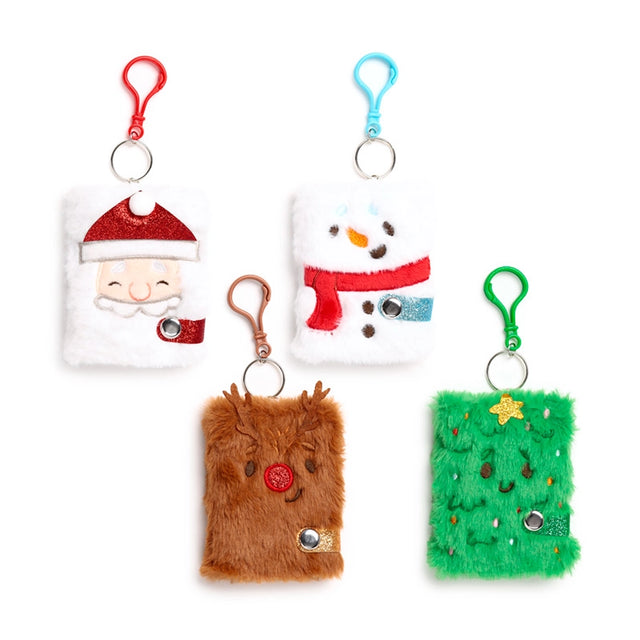 Mini Festive Plush Notebooks