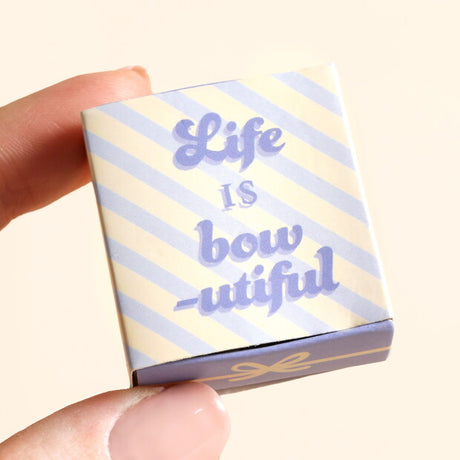 Tiny Matchbox Ceramic Bow