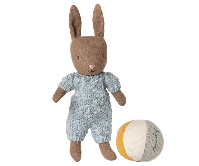 Micro Bunny: Brown & Blue