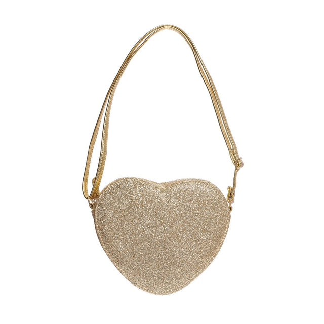 Gold Glitter Heart Bag