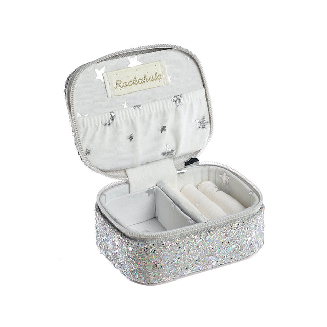 Silver Glitter Jewellery Box